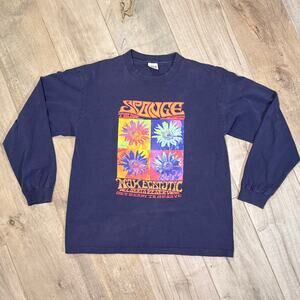 Vintage Sponge Wax Ecstatic 1996 Purple Tour Long Sleeve Shirt Anvil Tag Size XL